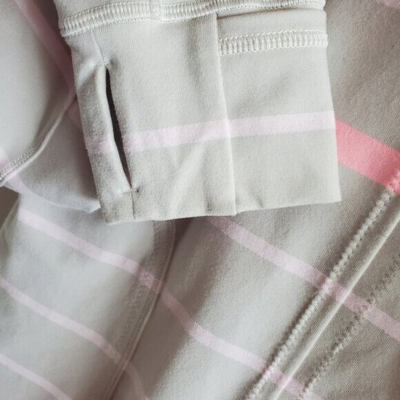 Lululemon Striped Heathered Barely Pink Forme Jacket Size 8 - Picture 7 of 12
